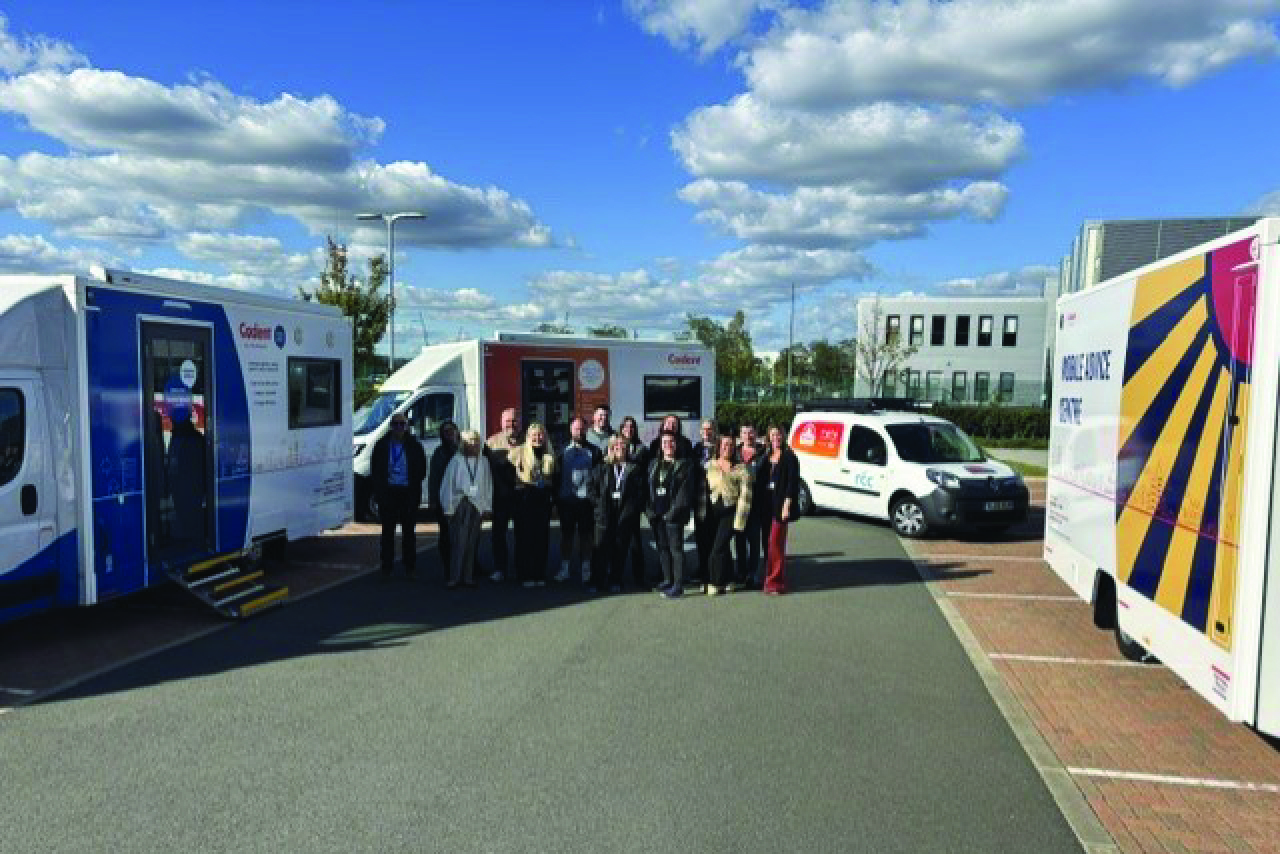 Mobile Advice Centre engaging with community members