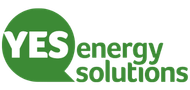 YES Energy Solutions logo in green and white on a light background.