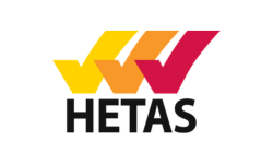a logo of HETAS
