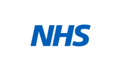 a logo for the NHS