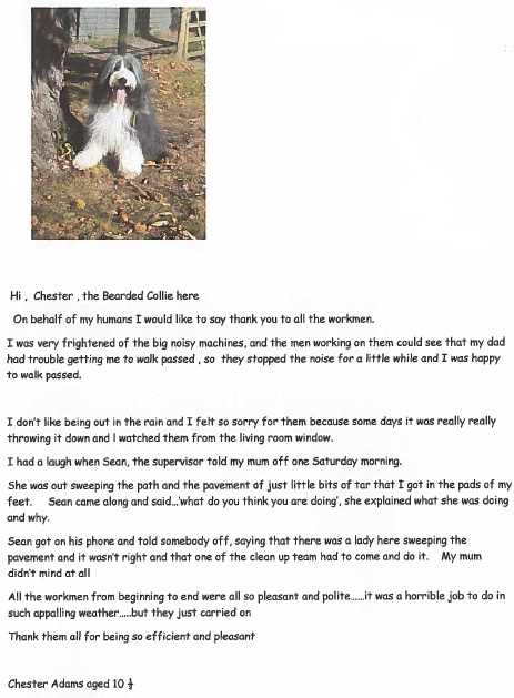 Letter for Dog Letter for Dog