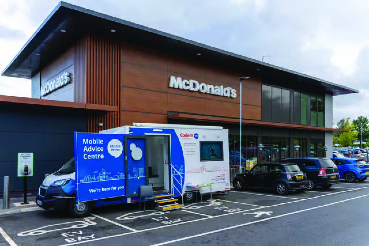 Mobile Advice Centre engaging with community members