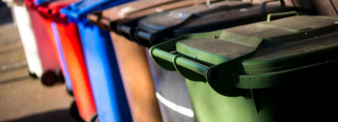 Wheelie Bins for Recycled Rubbish