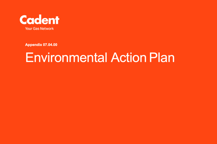 an orange rectangular object with white text