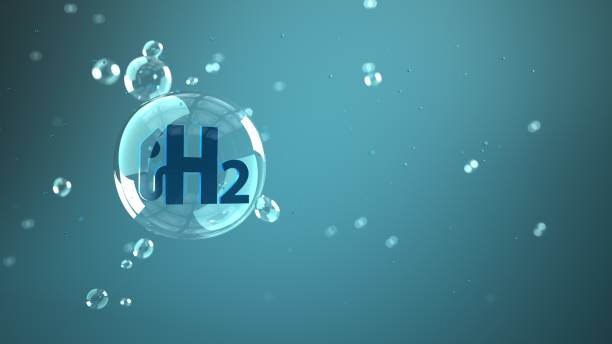 A transparent bubble with 'H2' inside floats in a blue underwater setting, surrounded by smaller bubbles, conveying a sense of clarity and lightness.