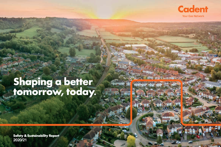 a aerial view of a town