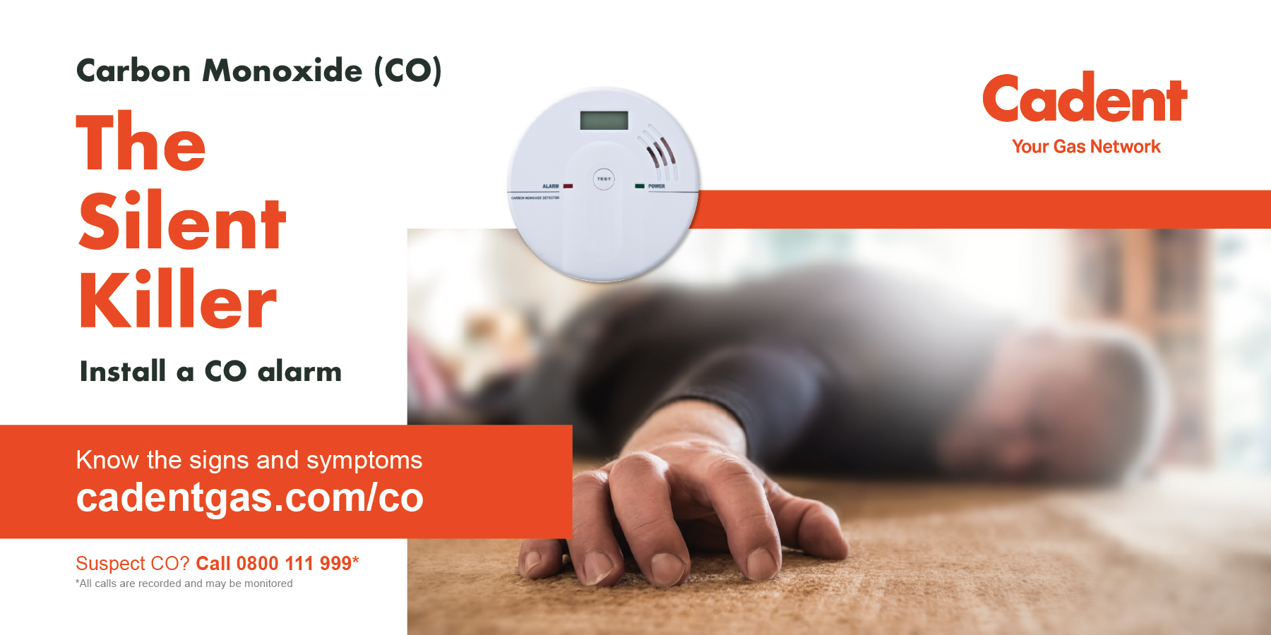 Carbon Monoxide billboard and the silent killer