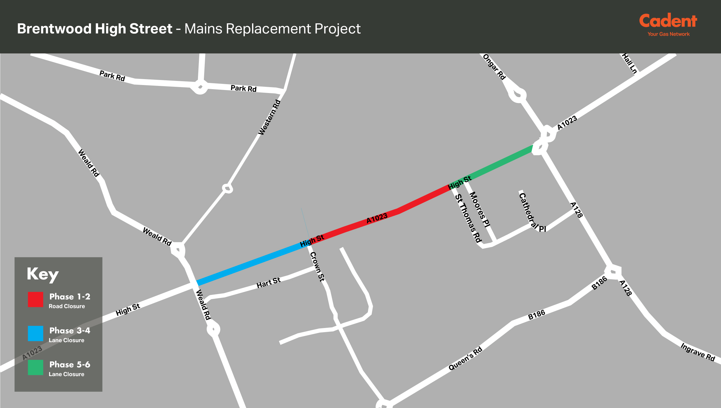 Brentwood High Street mains replacement project
